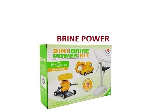 3 in 1 Brine Power Kit – Watch the Power of Salt Water – Great Educational Scie ربات اب نمکی