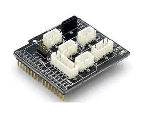 Expansion Board Sensor Shield V5.0 bluetooth ir servo motor line Electronic Block Black arduino uno