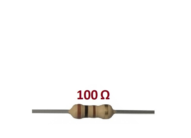 ‫, مقاومت100اهم , 100ohm, 1/4w, 100ohm1/4w ,250mw,250 mw