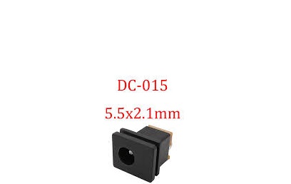 ‫dc015 dc-015  DC Power Supply Jack Socket Female,,جک اداپتور پنلی,جک اداپتور,سوکت آداپتور
