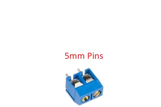 5mm Pitch Screw Terminal Connector 2 Pin 2 Pin Straight Leg KF301,mf301 25v16a