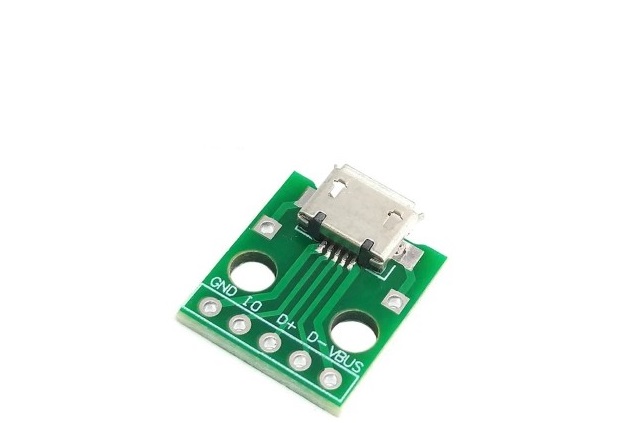 Micro USB To DIP Adapter 5pin Female Connector Module Board Panel Female 5-Pin Pinboard B Type pcb 2