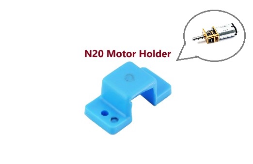 ‫,TT DC Geared Motor Bracket Holder  , n20bracket n20 b   , براکت موتورn20 n20 , براکت موتور زرد ,