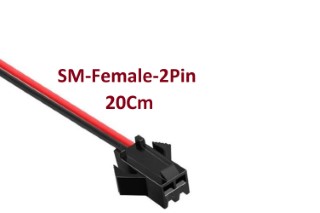 ‫سیم اتصال,بین راهی,جامپر وایر,کابل پین تغذیه 2pin SM Pitch 2.54mm Wire Cable Connector feMale SM.54