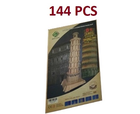 ‫woodcraft construction kit g-p172 gp172 leaning tower of pisa